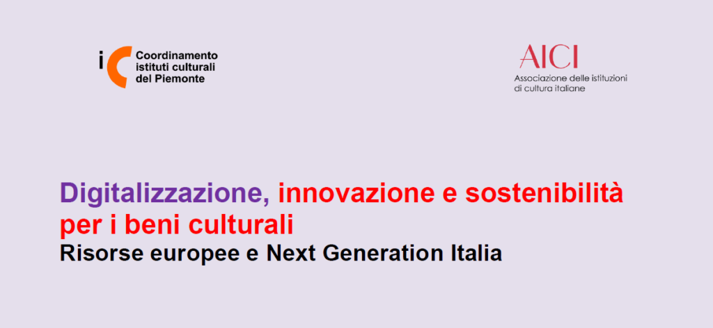 Un webinar per la digitalizzazione e la sostenibilità per i beni culturali