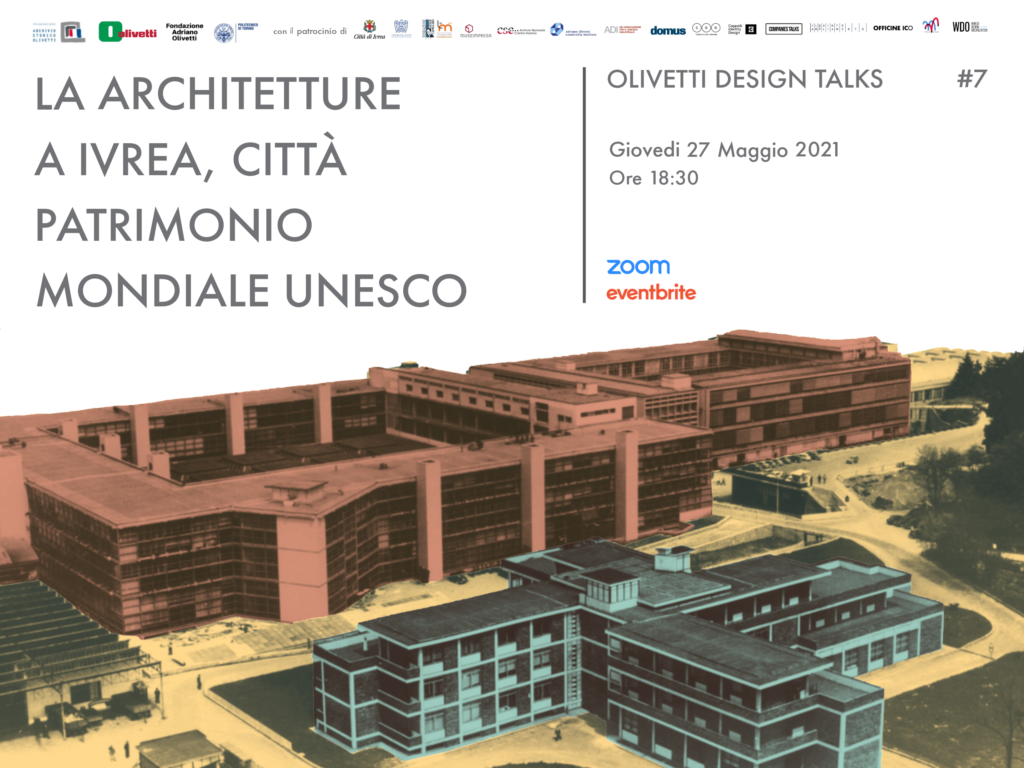 Un nuovo incontro nell'ambito degli Olivetti Design Talks dedicato alle architetture Olivetti e ad Ivrea