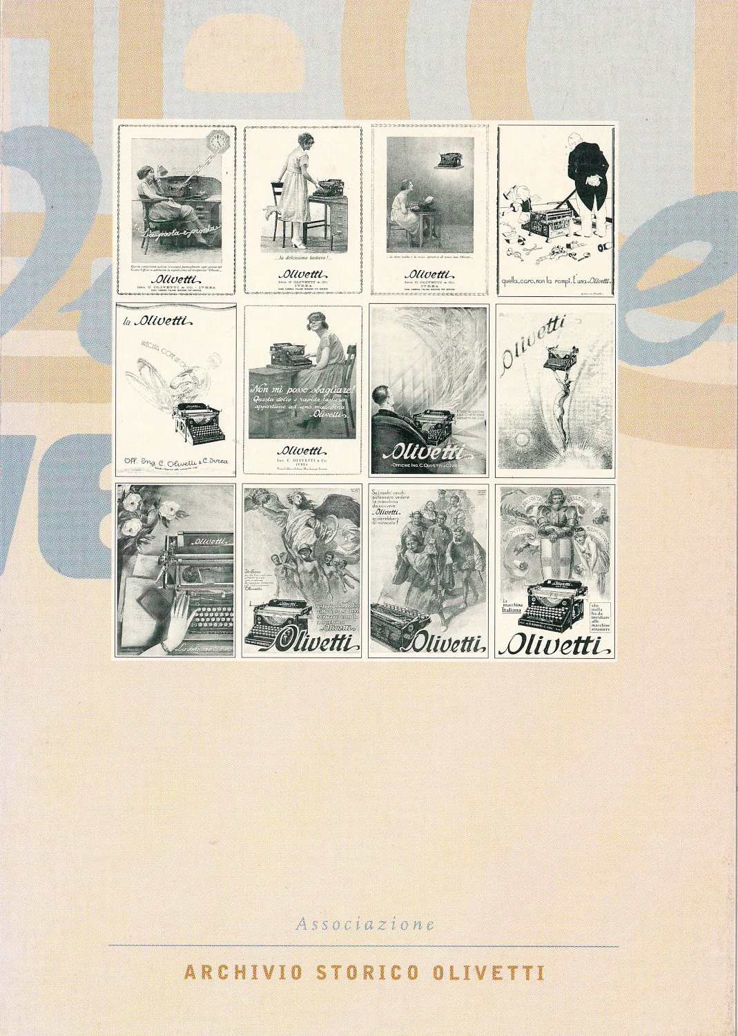 Advertisement for Olivetti M 20 typewriter – postcard set