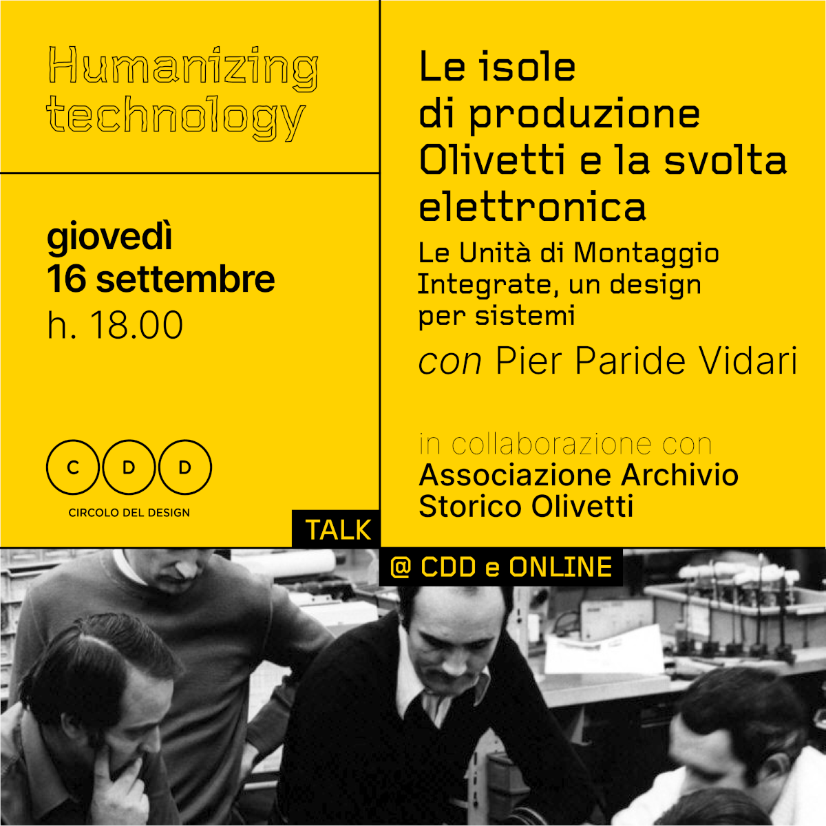 Le isole di produzione Olivetti e la svolta elettronica