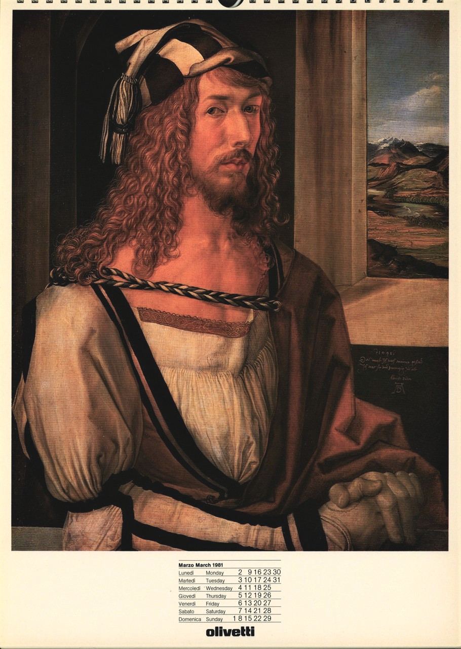 Albrecht Dürer – calendario Olivetti
