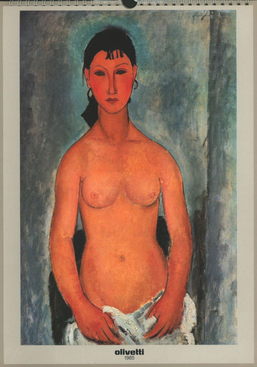 Amedeo Modigliani – calendario Olivetti