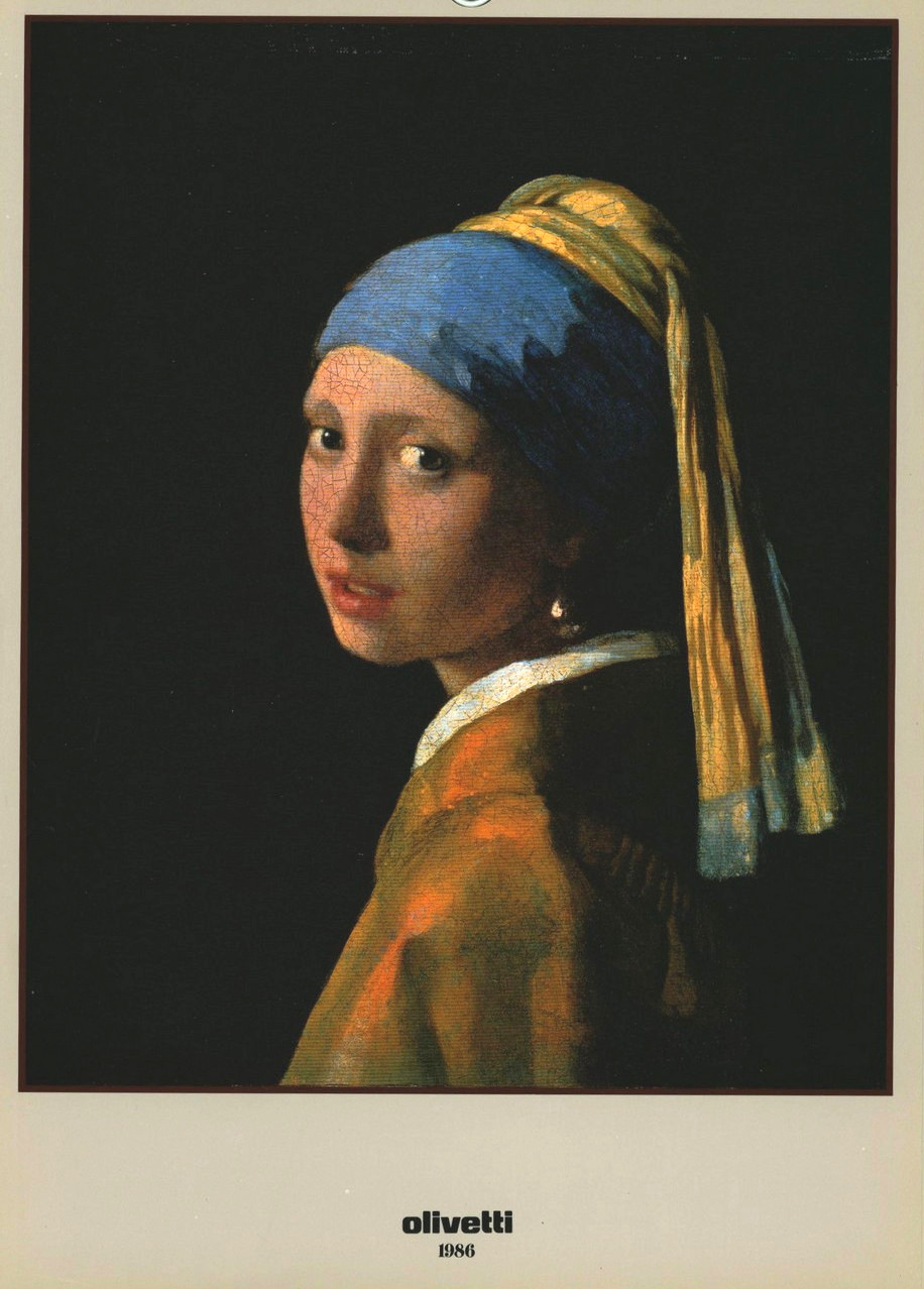 Johannes Vermeer – calendario Olivetti