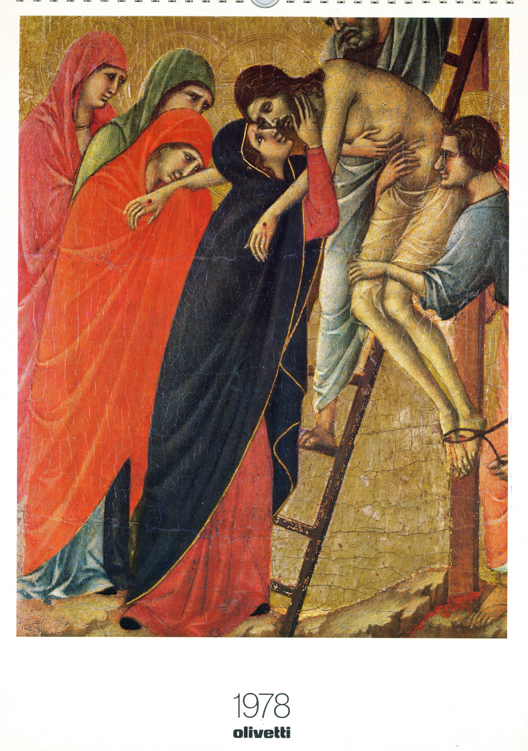 La maestà di Duccio – calendario Olivetti