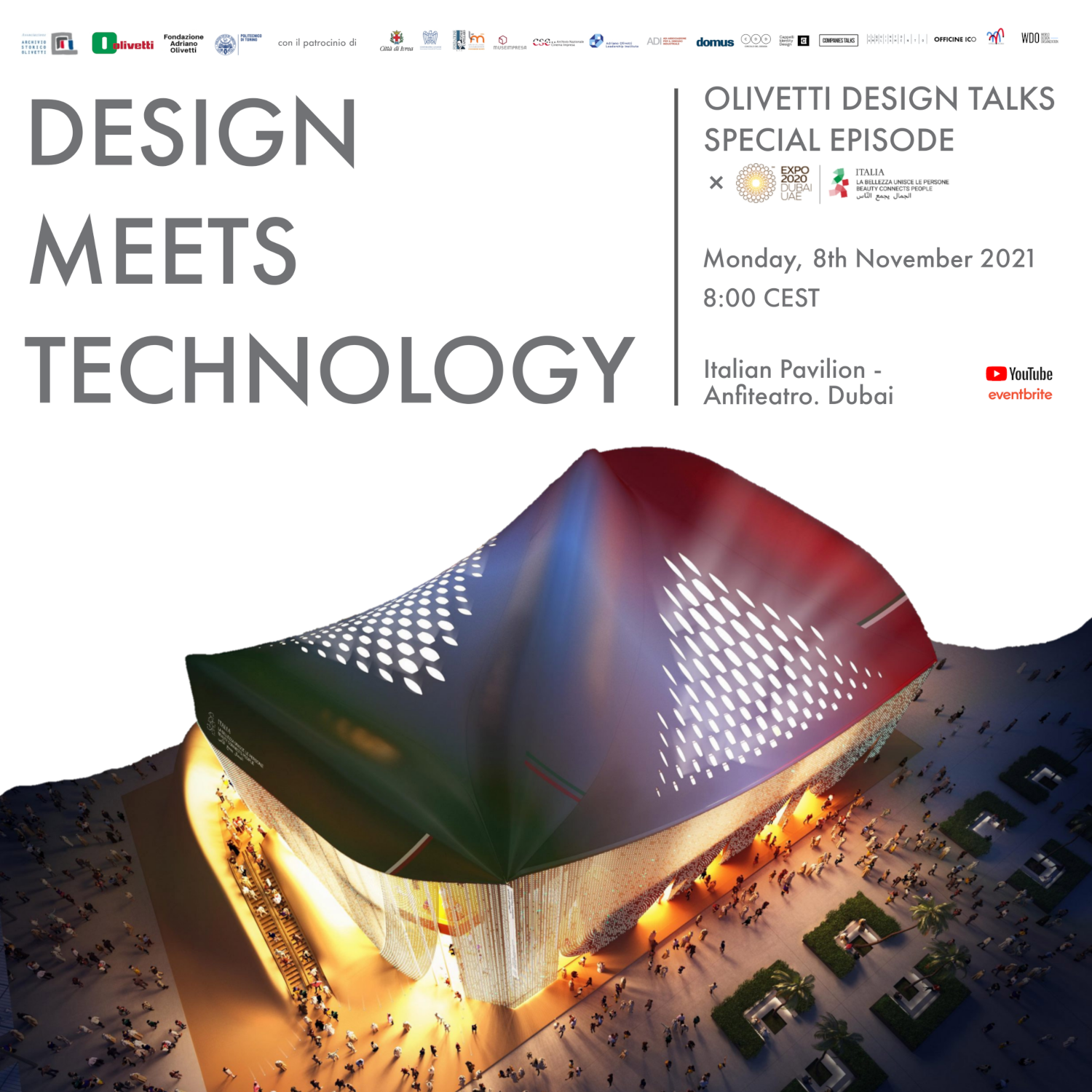Olivetti Design Talks. Episodio speciale per Expo 2020 Dubai: Design Meets Technology