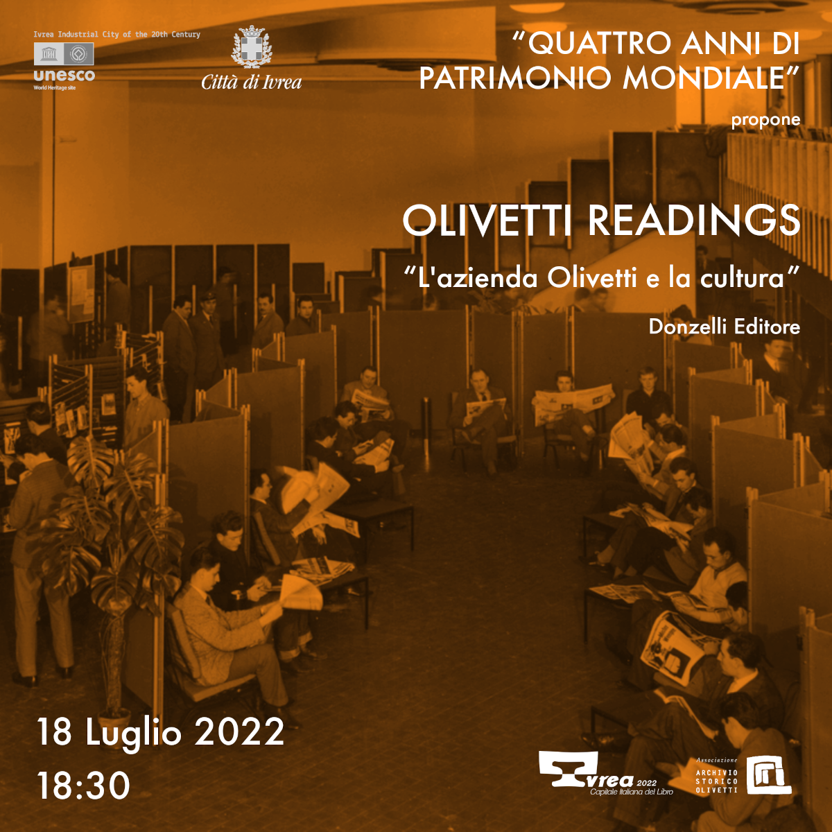 Olivetti Readings. “L’azienda Olivetti e la cultura. Tra responsabilità e creatività”