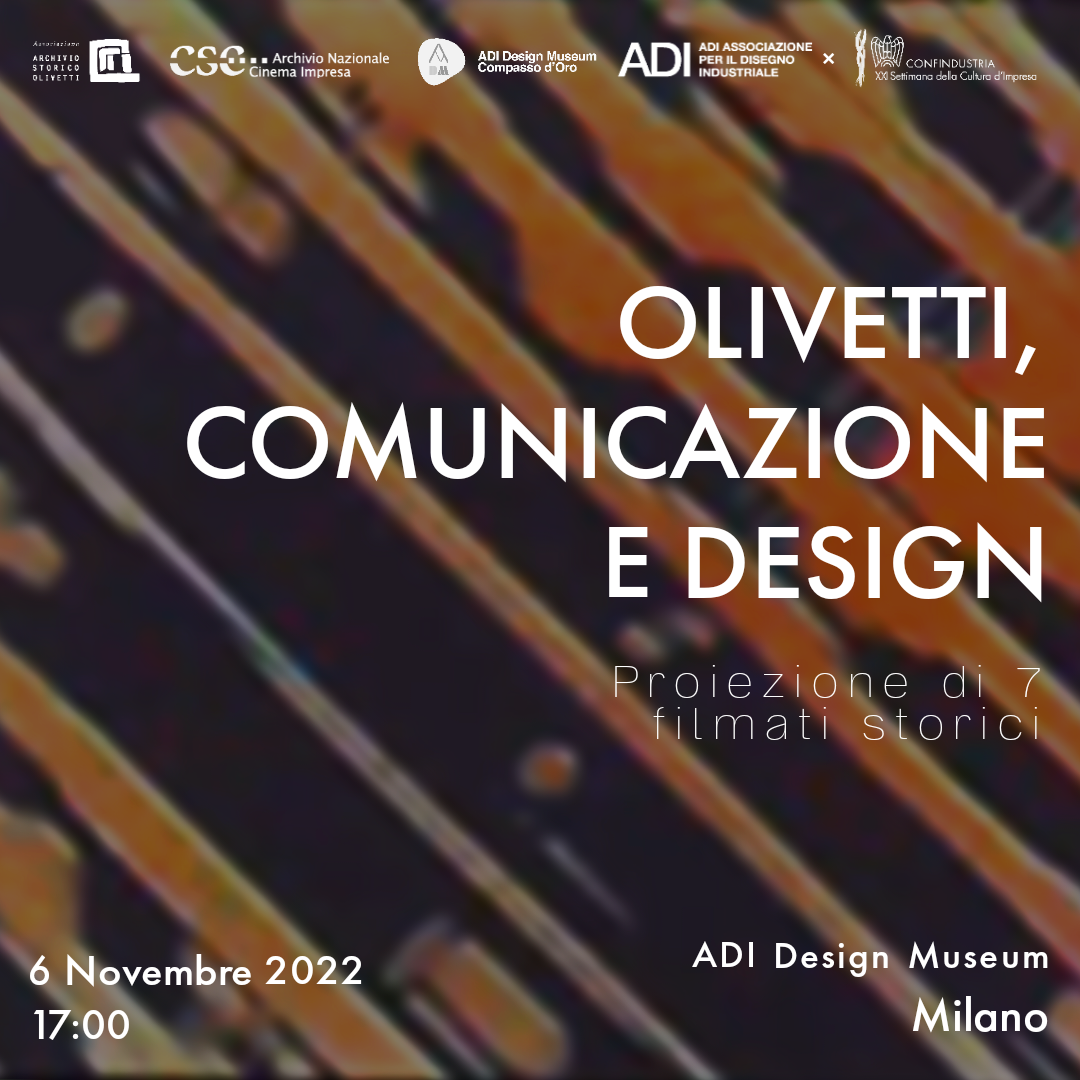 Rassegna di filmati storici “Olivetti. Comunicazione e design”