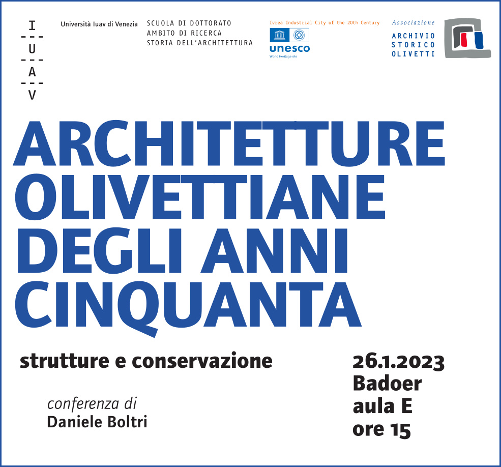 Architetture olivettiane degli anni Cinquanta. Strutture e conservazione