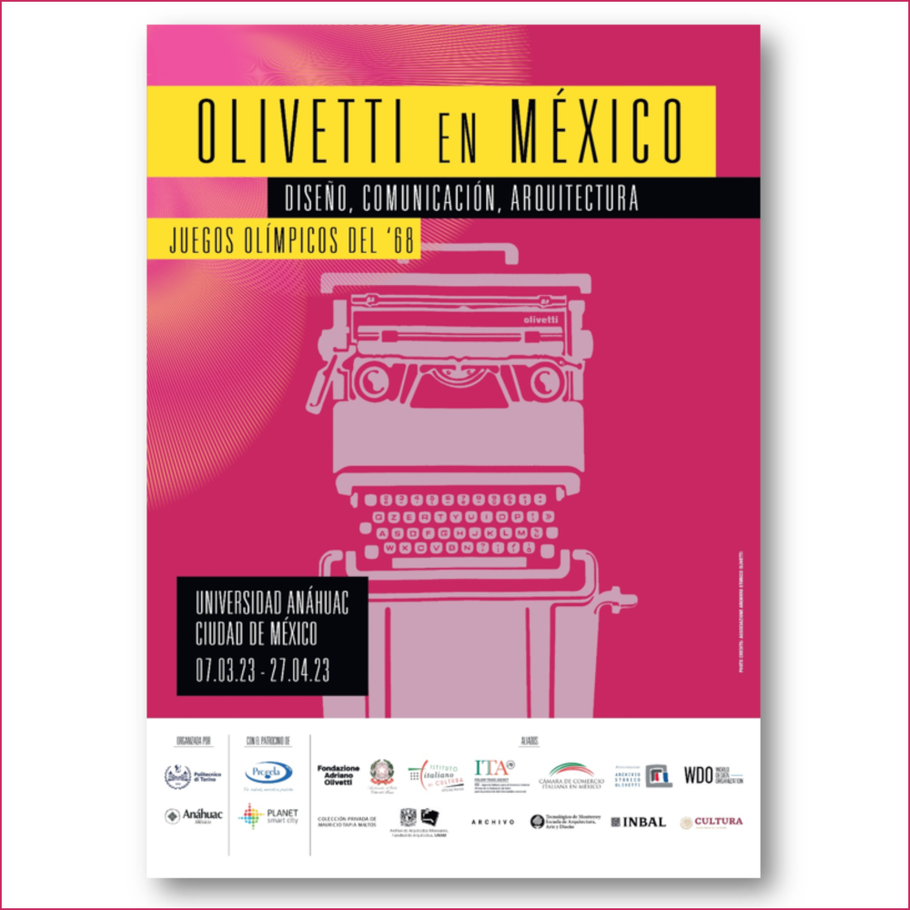 The exhibition “Olivetti en Mexico. Diseño, comunicación, arquitectura” opens in Mexico City