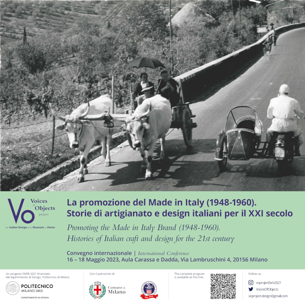 La promozione del Made in Italy (1948-1960). Storie di artigianato e design italiani per il XXI secolo