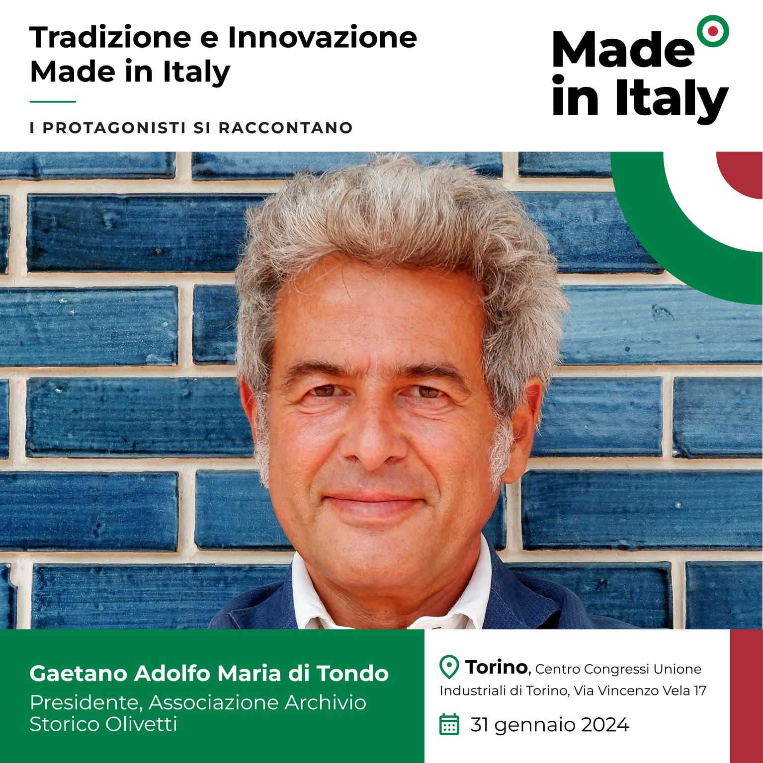 Gaetano di Tondo al roadshow di Made in Italy