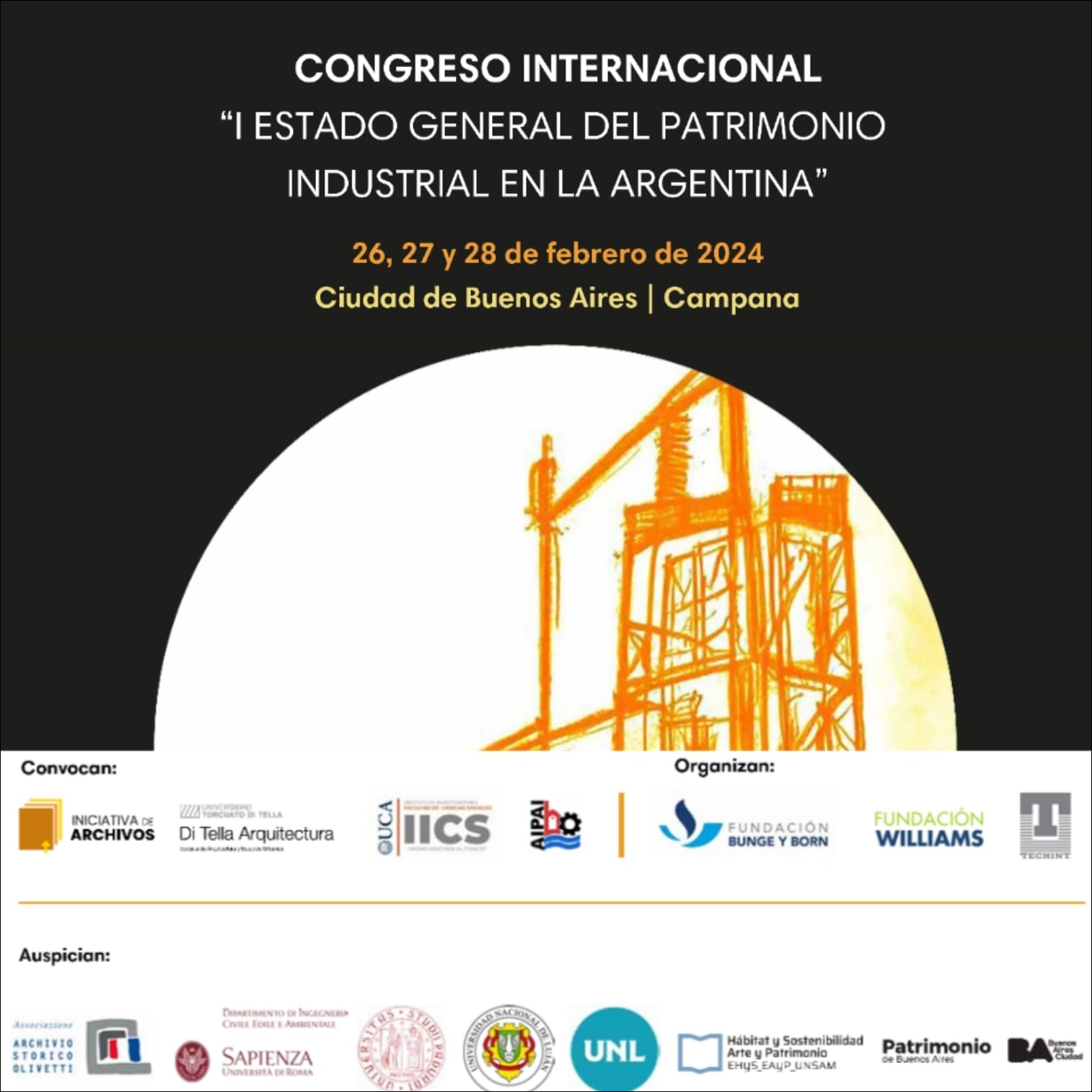Congresso Internazionale – I° Stato Generale del Patrimonio Industriale in Argentina