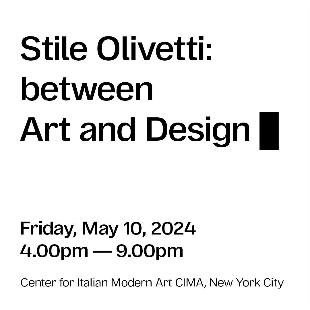 “Stile Olivetti: Between Art and Design” at CIMA New York